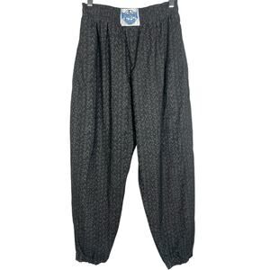 Vintage International Baggyz Size S Black Gray Bodybuilding Weightlifting Pants